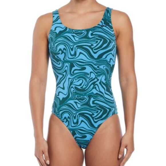 Nike Swirl One-piece Swimsuit-Size Large - Picture 1 of 7